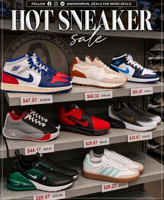 💚Drop the word 𝙉𝙊𝙒 for 🔗 & details 

Hot sneaker sale!
https://go.sylikes.com/eZuFrXB1VAz9

➡️You must 𝗙𝗢𝗟𝗟𝗢𝗪 me first for the 🔗 to come thru

✅️ Check my bio for the l!nk if the dm didnt come thru
@𝗠𝗜𝗡𝗜𝗢𝗡𝗥𝗨𝗡_𝗗𝗘𝗔𝗟𝗦

#couponcommunity #discount #deals #clearance #viral