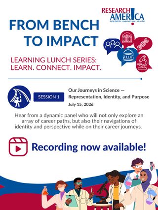 Missed our first From Bench to Impact Learning Lunch webinar? The recording of Session 1: Our Journeys in Science — Representation, Identity, and Purpose is now available on our YouTube channel.

Hear from our panel of speakers as they share their career journeys, perspectives on identity and representation, and insights for student researchers and early-career scientists navigating careers in science.

Watch now through the link in our bio. 

#EarlyCareer #GraduateStudent #Scientist #Researcher #STEM