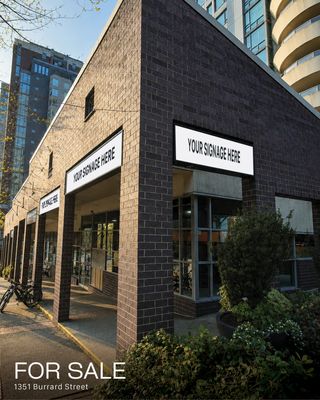FOR SALE // 1351 Burrard Street // 1,220 SF

1351 Burrard Street presents a rare opportunity to acquire approximately 1,220 SF of retail strata premises in one of Downtown Vancouver’s most connected and established commercial corridors. Situated along Burrard Street, the property benefits from exceptional visibility, strong pedestrian activity, and direct access to the Downtown Core, the West End, False Creek, Granville Island, English Bay, and Kitsilano.

Currently improved and occupied as a bike rental store, the premises offer a functional retail layout with immediate leasing potential and flexibility for future repositioning. Surrounded by a dense residential population, established commercial uses, and year-round tourism, the property represents a compelling opportunity for investors seeking a well-located retail asset with long-term value in one of Vancouver’s most sought-after urban markets.