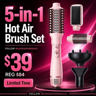 54% off for Blow Dryer Brush Set, Wavytalk Air Sculpt 5-in-1 Hot Air Brush Set
Original Price: ＄84.5
Deal Price: $39.99
Code: SCLEJUV7
https://amzn.to/4fzEvDd

✨The link can also be found in my bio @lovegooddeals