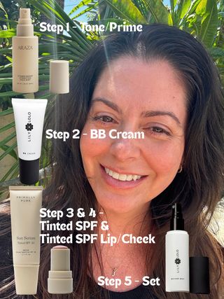 I don’t believe in a “one brand does it all” beauty routine… because my skin needs different things on different days. ✨

Today was a day I wanted to keep things soft, natural, and effortless. I attended a funeral and wanted a little something to help me feel refreshed and put together—without heavy makeup and with absolutely no mascara.

Here’s what I reached for:

🌿 Araza Vitamin Boost Hydrating Face Mist — my skin’s little reset button. A powerful blend of certified organic aloe juice, wild-picked araza fruit extract, coconut postbiotic, and bamboo helps soothe, protect, and flood my skin with antioxidants. I love it as both a toner and a setting spray for that hydrated glow.

✨ Lily Lolo BB Cream — the perfect in-between of skincare and makeup. This silicone-free beauty balm gives lightweight coverage, helps blur imperfections, evens skin tone, and leaves my skin looking naturally polished.

☀️ Primally Pure Sun Serum Tinted SPF 30 + Lip & Cheek Tint SPF 15 — just enough color to bring life back into my face while keeping my skin hydrated and protected.

💧 Lily Lolo Makeup Mist — the finishing touch that helps set everything, keeps makeup looking fresh, and gives that flawless, skin-like finish without settling into fine lines.

Beauty isn’t about finding one perfect brand—it’s about finding the right products that meet your skin where it is. 🤍

Feed Your Skin What It Loves-Naturally!