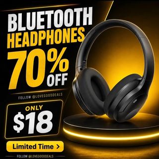 Wireless Bluetooth headphones with a foldable, over-ear design and built-in hidden microphone, suitable for studying, listening to music, and gaming.
Discount: 70%OFF
Original Price: $59.96
Deal Price: $17.99
Code: AAB796C5
https://amzn.to/4q4eU90

✨The link can also be found in my bio @lovegooddeals