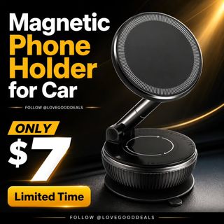 Magnetic Phone Holder for Car.
Discount: 65%OFF
Coupon: 15%
Original Price: $19.99
Deal Price: $6.99
Code: 8XBRVC86
https://amzn.to/3RNRTuz

✨The link can also be found in my bio @lovegooddeals