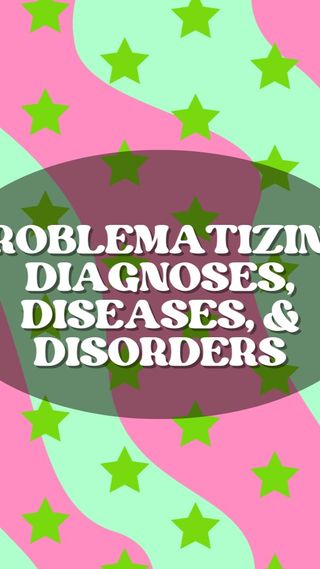 Lizzie Chadbourne once again hits it out of the park with an amazing graphic recording, summarizing thoughts, experiences, and key takeaways from our April virtual symposium session, “Problematizing Diagnoses, Diseases, Disorders, & Decision-Making.” Check it out at the link in our bio!