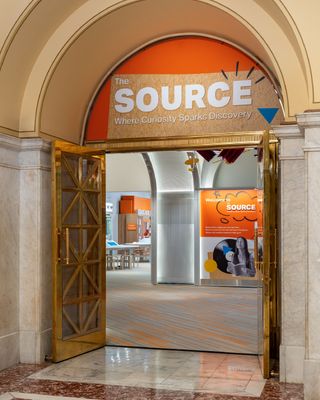 The doors open, and the @librarycongress becomes a place for kids. Welcome to The Source. 

📸: @ronbluntphoto 

Open a drawer and the catalog lights up with sound and animation.

📸: @ronbluntphoto 

Look up. A violin, a film reel, a book caught mid-air. The collection, spilling out to meet you.

📸: @ronbluntphoto 

Remember card catalogs? This one’s been reimagined for kids who have never used one.

📸: @ronbluntphoto 

Before the research begins, you meet the people who do it for a living.

📸: @ronbluntphoto 

Load a reel, start the projector, and watch a clip the Library has kept for a century. 

📸: @ronbluntphoto 

Four zones, one for each kind of primary source: film, sound, text, and image.

📸: @ronbluntphoto 

Spot the story. Look closely enough and an old photograph starts giving up its secrets. 

One old newspaper with a question to chase down. 

Every visit ends with kids making something out of what they found and it joins the Source Book wall.

📸: @ronbluntphoto
