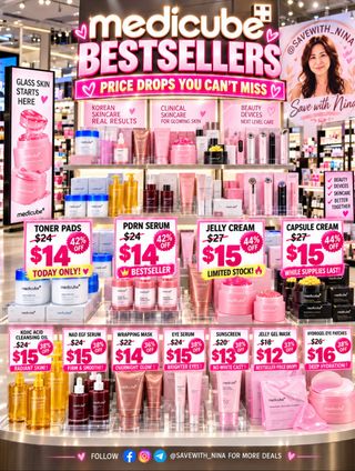 Medicube bestsellers are DROPPING in price 😍💗 Some of these are up to 44% OFF — and the popular ones may go fast!

🔥 Limited-time prices + bestseller favorites = don’t wait too long!

Comment “LINK” and I’ll send you where to shop 🛍️

https://amzn.to/4AVqFna
As an Amazon Associate I earn from qualifying purchases.

#Medicube #MedicubeDeals #AmazonDeals #PrimeDeals #KBeauty KoreanSkincare SkincareDeals BeautyDeals SaveWithNina DealAlert