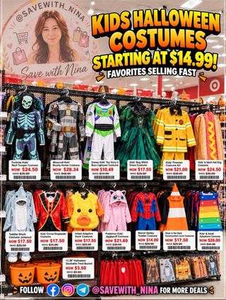 🎃🔥 KIDS HALLOWEEN COSTUMES ON SALE!

Cute costumes starting at just $14.99 👀 If you still need one for Halloween, now’s the time to grab it before the popular styles sell out!

Comment “Link” and I’ll send you the link 🧡

https://mavely.app.link/mDiTlmmT16b
#TargetDeals #HalloweenDeals #KidsCostumes (ad) #HalloweenCostumes #TargetFinds SaveWithNina