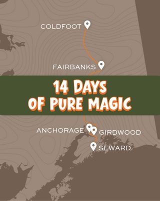 Looking to visit Alaska in the fall or winter? Check out this 14-day journey taking you through some of Alaska's most spectacular landscapes under the very best conditions for spotting the Northern Lights. 

Start with world-class skiing and aurora wake-up calls at the iconic Hotel Alyeska in Girdwood. Explore glacier-carved Seward and Resurrection Bay, then fly north to Fairbanks — one of the premier aurora-viewing destinations on the planet. 

Soak in Chena Hot Springs under a dancing sky, mush with sled dogs, snowmachine through the backcountry, and venture to the edge of the Arctic Circle. 

Fall. Winter. Either way — unforgettable.

Check the link in our bio for the full sample itinerary. 🏔️

#YouNeedAlaska #NorthernLights #AlaskaWinter
