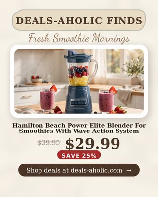 🔥 Hamilton Beach Power Elite Blender For Smoothies With Wave Action System
💰 $29.99 (was $39.95) — 25% OFF
👉 https://deals-aholic.com/d/B0GQCFRD95
🔗 Link also in bio
💸 Would you pay full price for this?
#dealsaholic
#ad