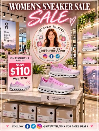 🚨 PINK ON CLOUDTILT SNEAKER DEAL! 💕👟

OMG! These gorgeous pink On Cloudtilt sneakers are on SALE at Foot Locker! 😍🔥

🎟️ STACK YOUR SAVINGS!
👉🏻 EXTRA 20% OFF CODE: FALL20
👉🏻 EXTRA 25% OFF $150+ CODE: FALL25

⏰ Don’t wait too long! Popular sizes could sell out fast!

💬 Comment “LINK” and I’ll send you the deal! 🔗

💕 FOLLOW @savewith_nina for more amazing finds and daily deals!

https://mavely.app.link/H5u9AN0e56b
Prices, promo eligibility & availability may change. Exclusions may apply.

#SaveWithNina #OnCloudtilt #OnRunning #FootLockerDeals #SneakerDeals PinkSneakers ShoeSale FashionDeals DealAlert ShopAndSave