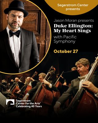 Duke Ellington’s music continues to inspire generations of artists, and now pianist and composer Jason Moran brings his own contemporary lens to Ellington’s legendary work. Joined by Pacific Symphony, Moran explores the music as something living, evolving, and full of possibility in Jason Moran Presents Duke Ellington: My Heart Sings.

📅 October 27
📍 Renée and Henry Segerstrom Concert Hall
🎟️ https://go.scfta.org/JasonMoran26