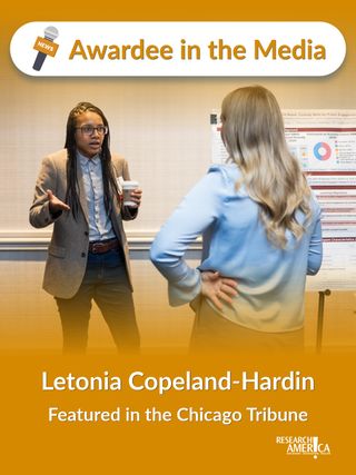 What does science have in common with the theater? According to Letonia Copeland-Hardin, Ph.D., one of Research!America's distinguished Public Engagement Content Awardees, the answer is building trust with an audience. 

Featured in the Chicago Tribune article, "Funny you should ask: Chicago scientist says humor makes for better researchers," Letonia describes drawing upon her experience as a stand-up comic to develop a workshop with other researchers. The goal? To help scientists engage with communities and communicate with the general public more effectively. 

Read more in the Chicago Tribune Theater Section. The link is in our bio. 

And stay tuned! The 2026-2027 application cycle for our Public Engagement Content Awards will open next week on Oct. 20, 2026.