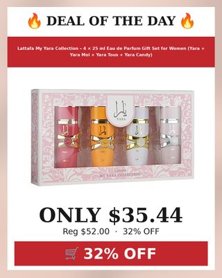 🔥 Lattafa My Yara Collection – 4 × 25 ml Eau de Parfum Gift Set for Women (Yara + Yara Moi + Yara Tous + Yara Candy)
💰 $35.44 (was $52.00) — 32% OFF
👉 https://deals-aholic.com/d/B0F1TTVLDS
🔗 Link also in bio
💡 What deal should I hunt next?
#yourdealishere
#ad