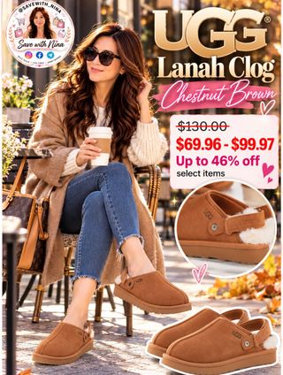 🚨🤎 UGG SALE ALERT!! UP TO 46% OFF! 🔥

OMG! 😍 These UGG Lanah Clogs are SO cute for fall! 🍂✨

🤎 REGULAR $130
🔥 NOW $69.96–$99.97!
💥 SAVE UP TO 46% on select styles!

Cozy, chic & perfect with your favorite fall outfits! 😍🍁

🏃‍♀️ RUN before your favorite size is gone!

💬 Comment “Shop” for the link! 🔗

https://on.ltk.com/+pTbO79kMpC5PPCQiddgK1w
✨ Prices vary by color & size. Affiliate link — I may earn a small commission.

#UGGDeals #UGGSale #UGGClogs #UGGFinds #FallFashion FashionDeals SaveWithNina DealAlert