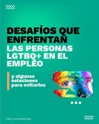 Las organizaciones con fuertes "climas de diversidad" tienen probabilidades de aumentar la satisfacción laboral de su plantilla y su compromiso con la empresa, ya que el deseo de pertenecer a la organización se incrementa con los sentimientos de inclusión.

Si pensamos que existe una pérdida del 20% de productividad en personas LGBT que sienten la necesidad de esconderse, nos damos cuenta que es necesario que las organizaciones establezcan políticas de inclusión lo antes posible, sobre todo por el bien de su gente.

MSN Consultorías

#25Nov #25N #IgualdadDeGenero #Violenciadegénero #Libresdeviolencia #EliminacióndelaViolenciaContralasMujeres #16días #ÚNETE #GeneracionIgualdad #PintaElMundoDeNaranja #liderazgo #networking #igualdaddegénero #feminismo #genero #mujer #mujeresit #LGBTQIA+ #igualdaddegenero #empresasinclusivas #mujeresenTI #diversidad #convenio190 #derechoslaborales #acosolaboral #discriminacion #discriminación