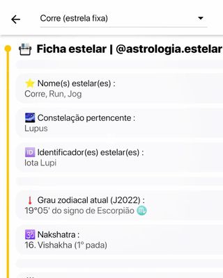 Agora não posso; tô ocupado maratonando a nova temporada de @corridadasblogueiras 🏃

Qual outra estrela você gostaria que eu trouxesse uma linha do tempo? Deixe sua sugestão nos comentários.

#astrologiaestelar #astrologia #fichaestelar #linhadotempo #estrelasfixas #estrelafixa #Corre #correr #corrida #running #run #vishakhanakshatra
#escorpião #escorpiao #planetas #CorridadasBlogueiras #MazeRunner #RunningUpThatHill #HunterxHunter #examehunter #CorridaMaluca #PumpedUpKicks #RunninginCircles #FilBoRiva #BlackMirror #Boninho #Corra