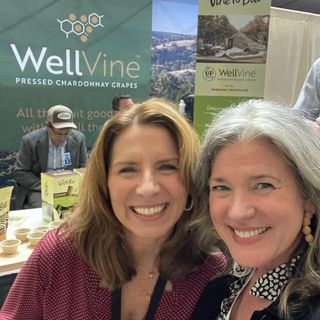 Karen and Lisa checking in from the
@natprodexpo. They have a great story at #ExpoWest, check it out 👇

Barbara Banke and Peggy Furth, top wine industry executives behind Kendall Jackson and Chalk Hill, have spent more than a decade of research and development into creating a high value co-product from spent wine grapes. WellVine is derived from pressed wine grapes that, once dried and milled, contain beneficial nutrients like fiber, antioxidants, flavanols, and magnesium, as well as a fruit-forward sweetness that makes it appealing as an ingredient. 

WellVine is a component in two consumer products: our Vine to Bar™ Chocolate client with the amazing dark chocolate. And a soon-to-be-released dietary supplement, Healthy Vine™ Superfood Powder. 

Want to learn more? WellVine, with Lisa and Karen is at booth 125 in the Arena at ACC Hall A. 

Or check out our #linkinbio for the press release. 

#naturalproductsexpo #expowest2023 #wellnesslifestyle #greatchocolate #modernPR