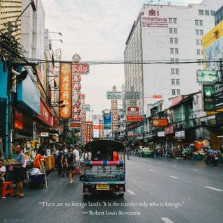 “There are no foreign lands. It is the traveler only who is foreign.”―Robert Louis Stevenson, The Silverado Squatters

An excellent perspective to keep in mind☝️ 
📸 @wanaploy
#travelinspo #travel #quotes #travelquotes #travelgram #wanderlust #travelgoals #getout #explore #adventure #globetrotter #bangkok #thailand #asia #backpacker