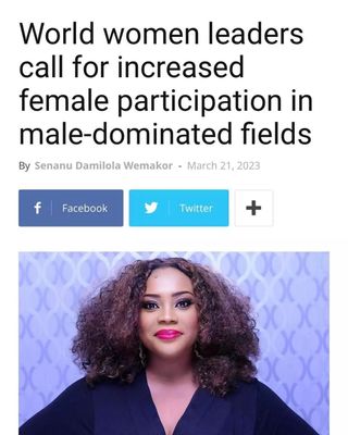 Sharing snippet of this press report for WEF West Africa 2023, thanks to the amazing contributions of all our speakers & attendees globally and our Director of Media @realnataliefort for facilitating this. 🙏🏾🙏🏾💕

We are excited for the second part - the VIP EXPERIENCE happening (In-Person) in Lagos, Nigeria 10-12 August 2023.

As President of WEF West Africa, I look forward to welcoming all our International  delegates, speakers, VIPs and honorees to a spectacular gathering for a cross-continental engagement. 

~~~~~~~~~~

Posted @withregram • @realnataliefort The virtual edition of the Women Economic Forum - West Africa was a huge success, led by President of WEF-West Africa @alexokoroji. Eagerly looking forward to the in-person event from August 10th-12th 2023, at the Lagos Continental Hotel in Victoria Island, Lagos, Nigeria.

I’m honoured to be serving as Director of Media for the largest and most reputable forum for women globally, as it comes to West Africa. Along with the incredible team of Directors for the event, I’m certain of a successful and impactful gathering later this year.

#WomenEconomicForum #WomenEconomicForumWestAfrica 
#WEFWestAfrica2023
#WomenLeaders 
#EconomicDevelopment
#Africa 
#Nigeria #event #conference