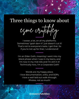 What are three things that people should know about you? 

Let me know!

#SystemsAndGlitter #Entrepreneur #BeYourself 

https://esme.fyi/insta