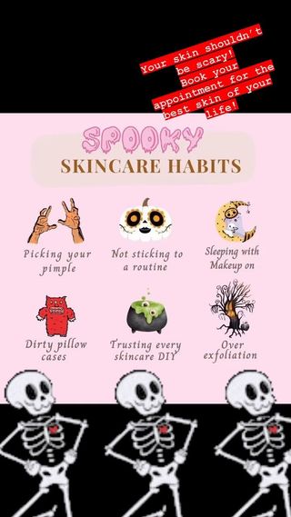 💀Skin care can be scary, but your skin shouldn’t be.🎃Book your appointment so I can make a Bad Witch🧙🏻‍♀️ Message me or click the book now button.